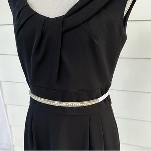 Rhinestone ribbon belt, adjustable length